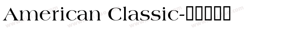 American Classic字体转换
